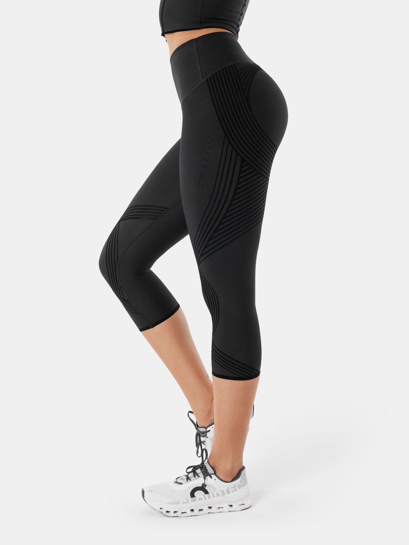 Body Sculpt Capri Leggings (Reversible Wear)