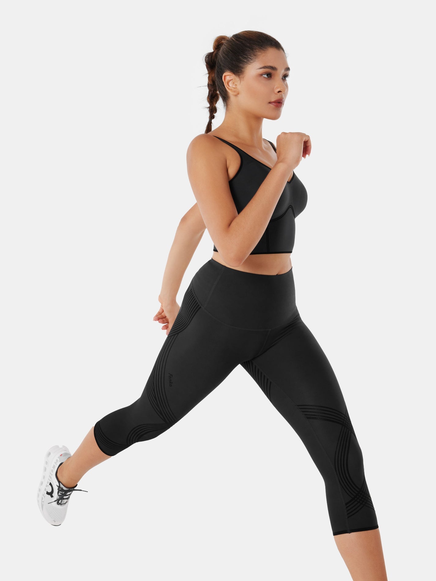 Body Sculpt Capri Leggings (Reversible Wear)