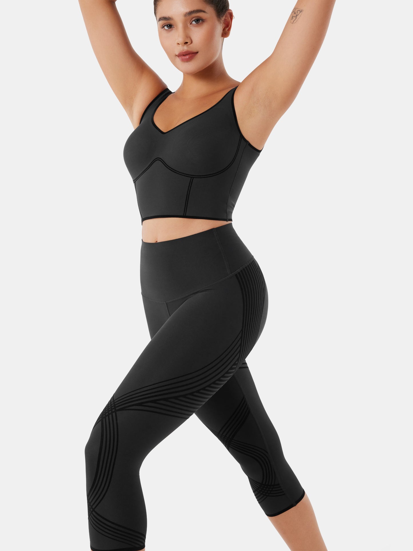 Body Sculpt Capri Leggings (Reversible Wear)