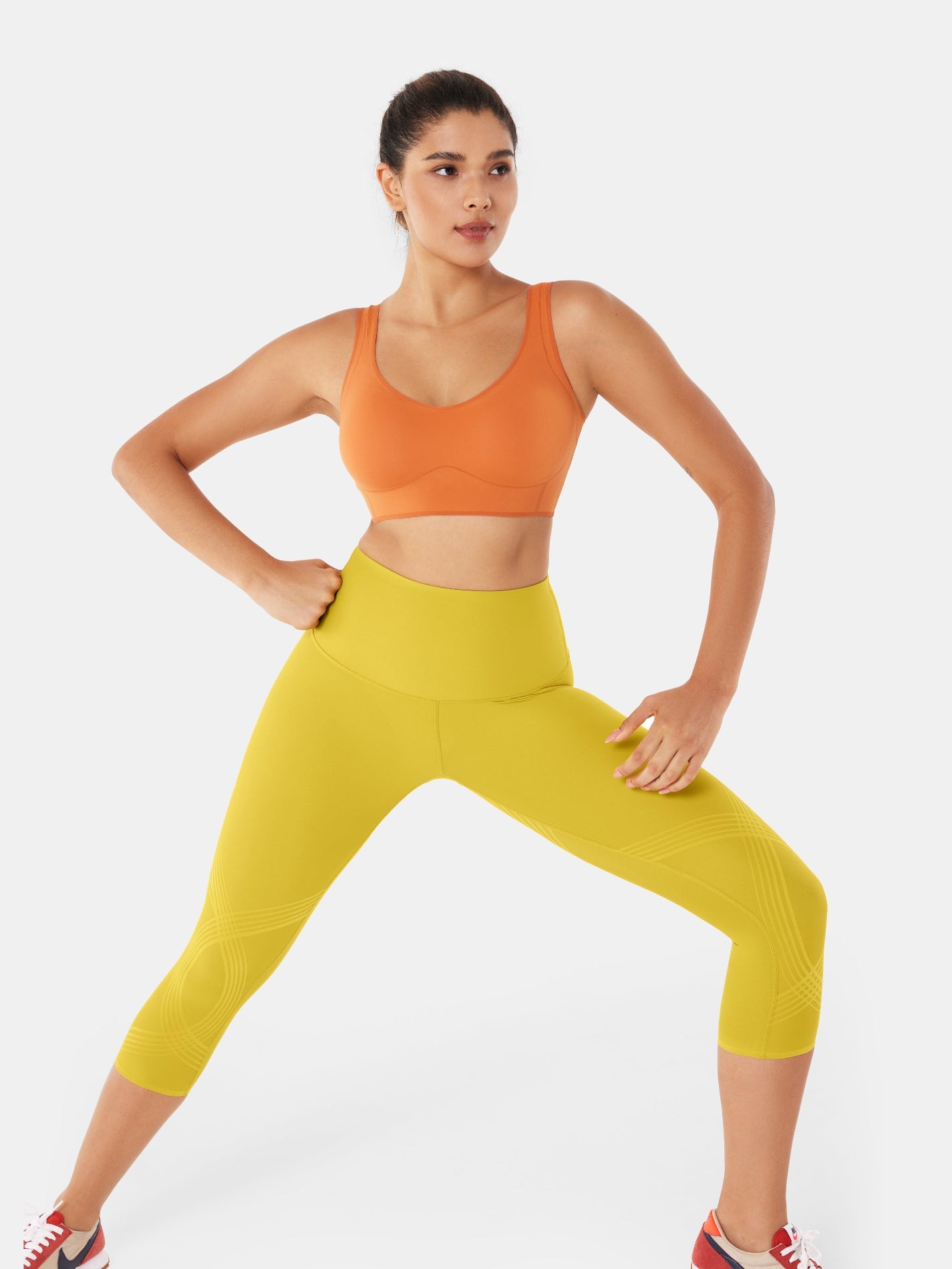 Body Sculpt Capri Leggings (Reversible Wear)