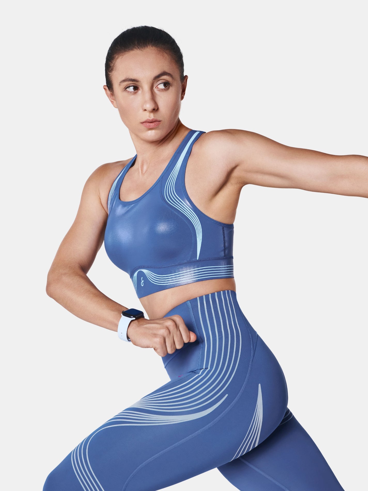 Body Sculpt Glossy Leather Sports Bra