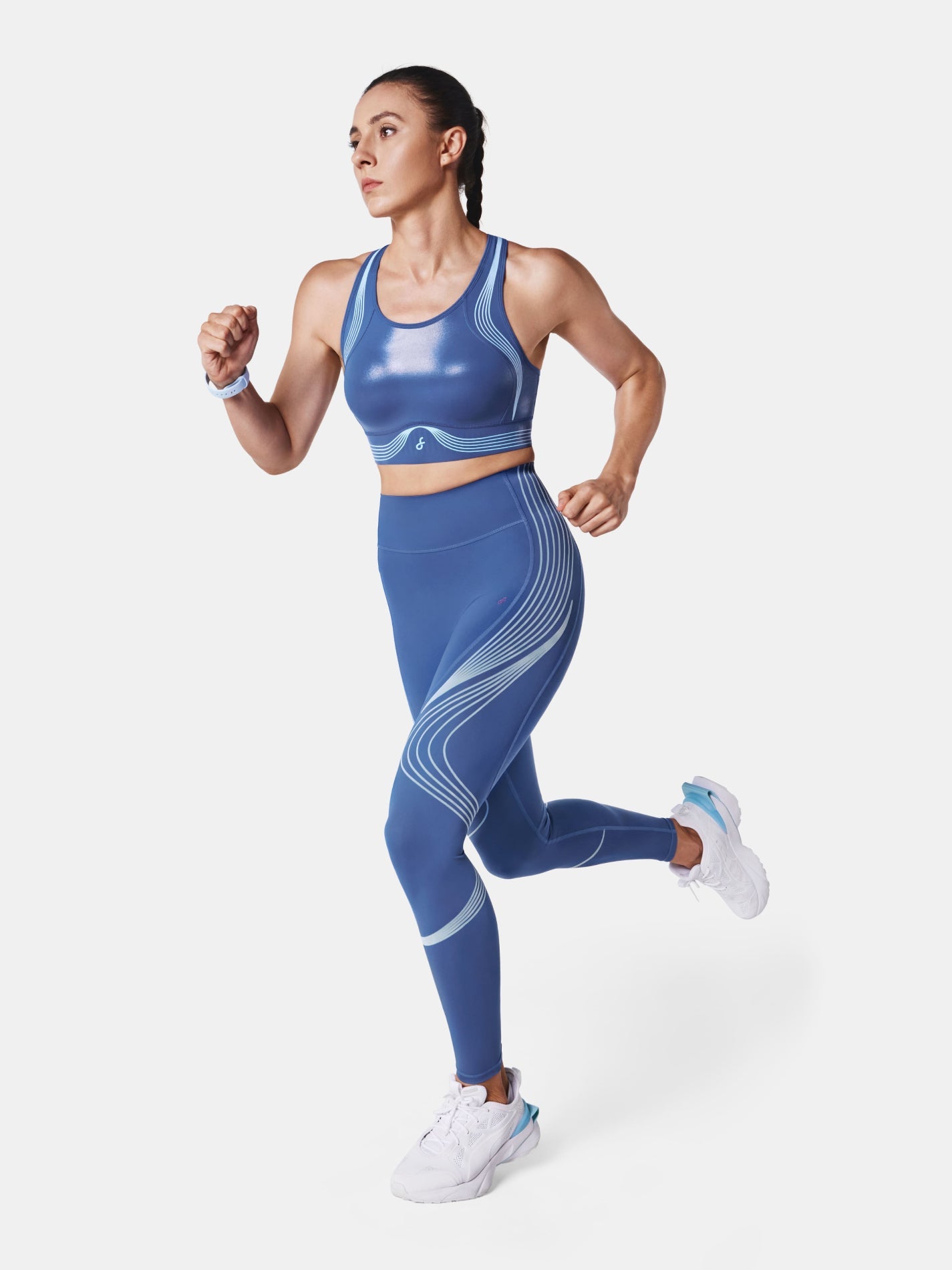 Body Sculpt Glossy Leather Sports Bra