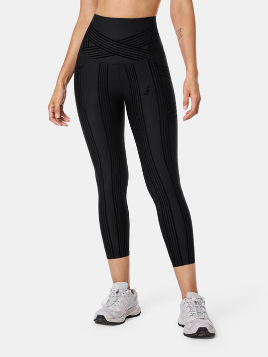 PowerBand Resistance 7/8 Leggings (Reversible Wear)